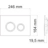 Система инсталляции для унитазов WASSERKRAFT GLAN 66TLT.010.ME.WH.MB01